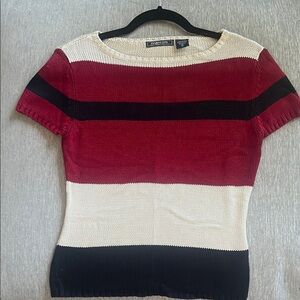 Harold's Red and Cream Knit Sweater
